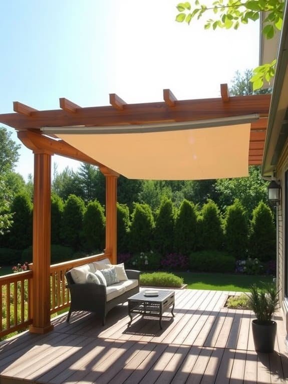 adjustable shade outdoor structure