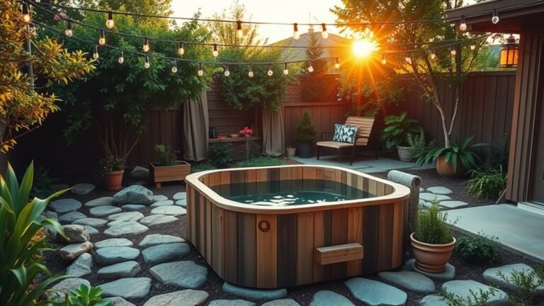 affordable backyard hot tub ideas