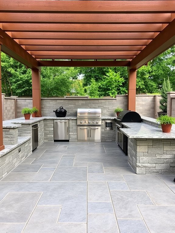 al fresco cooking space