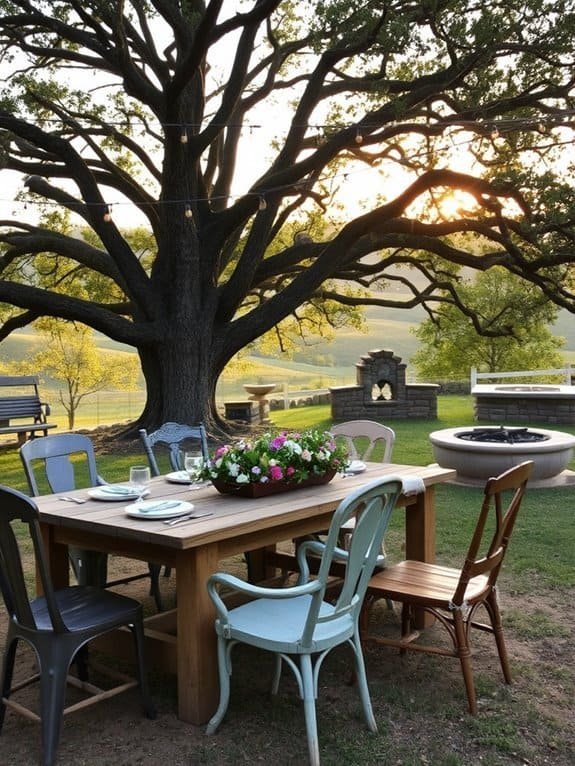 al fresco dining area