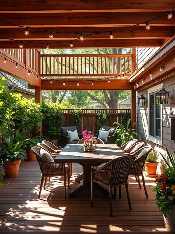 al fresco dining area