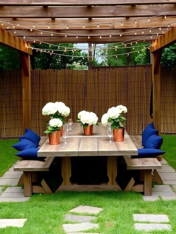 al fresco dining area