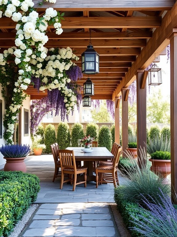 al fresco dining space