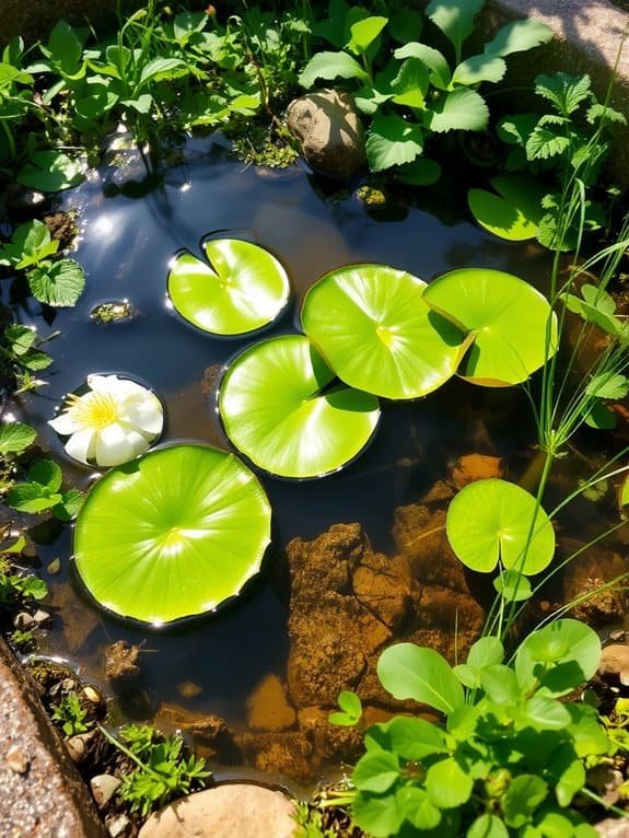 aquatic edible plant garden