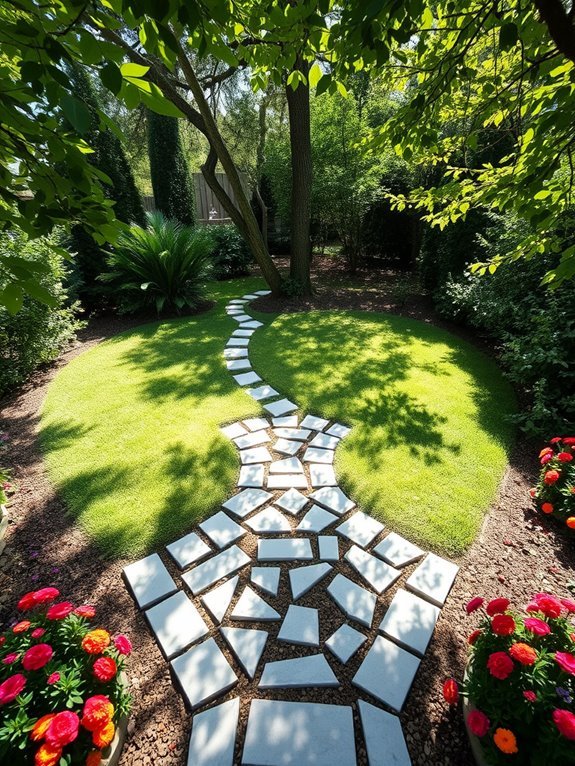 artistic garden walkways design