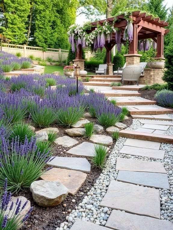 artistic garden walkways design