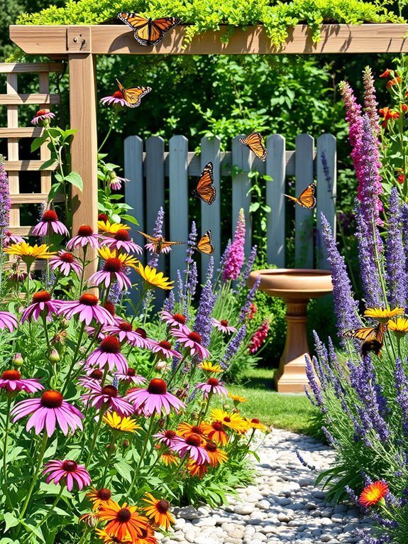 attracting butterflies and pollinators