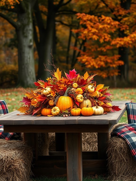 autumn themed dining decorations ideas