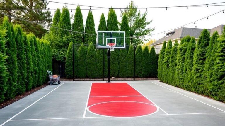 backyard basketball court designs