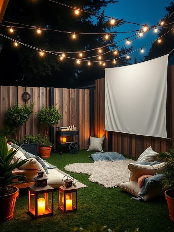 backyard cinema under stars