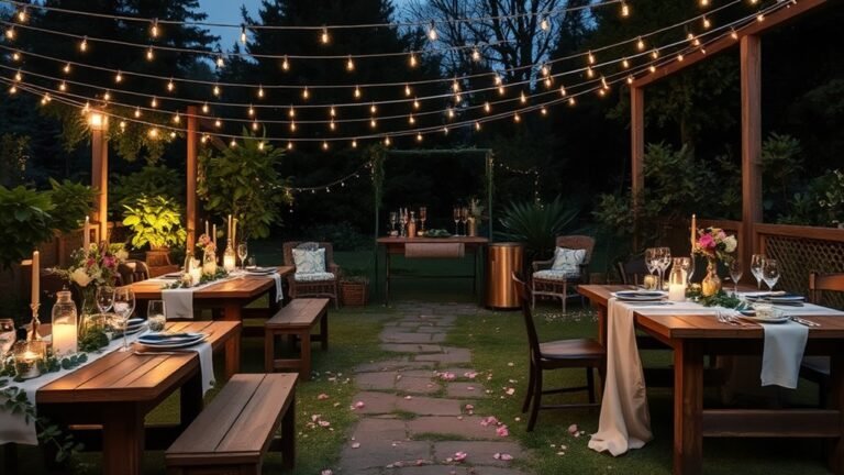 backyard engagement celebration ideas