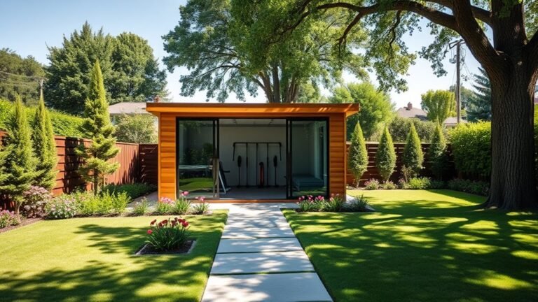 backyard gym shed inspiration