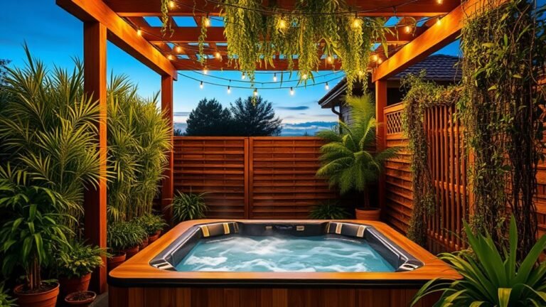 backyard hot tub privacy solutions