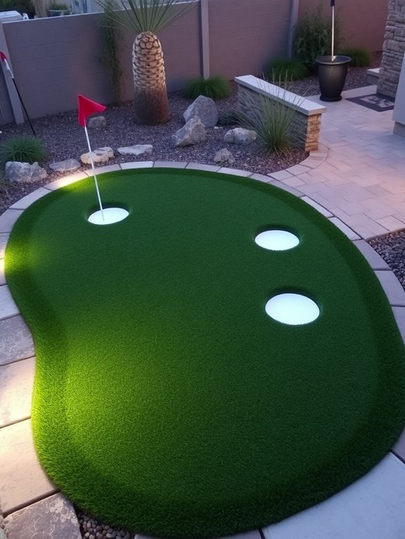 backyard mini golf course