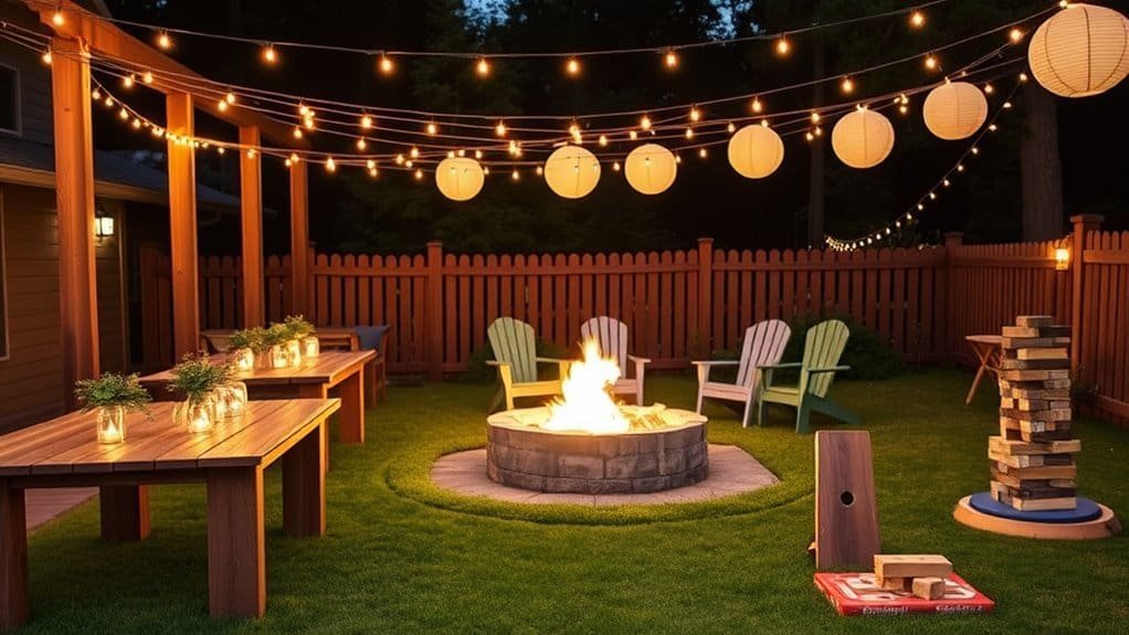 backyard night party ideas