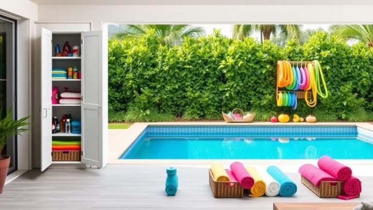 backyard pool organization tips