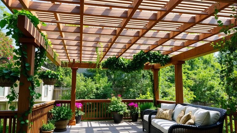 backyard shade pergola designs