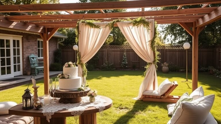 backyard vow renewal ideas