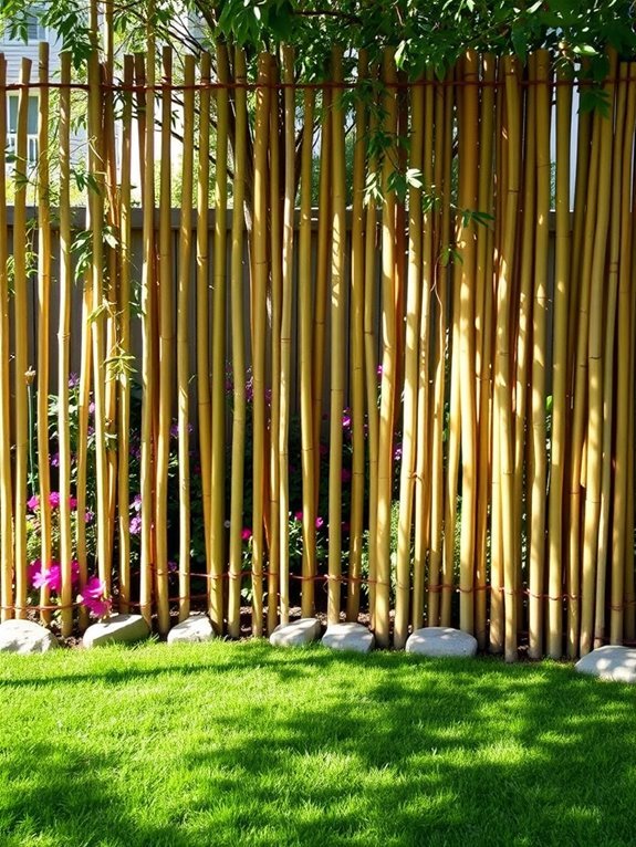 bamboo garden privacy solution