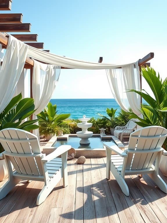 beach themed outdoor space