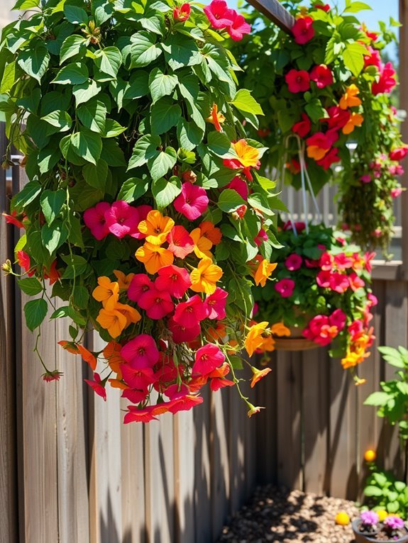 beautiful floral hanging displays