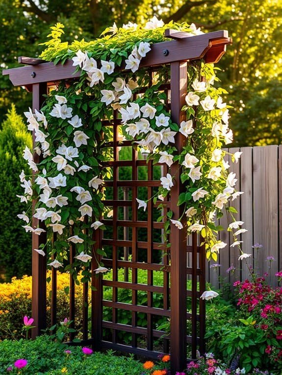 beautiful outdoor plant support