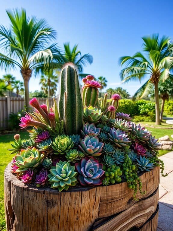 beautiful succulent displays