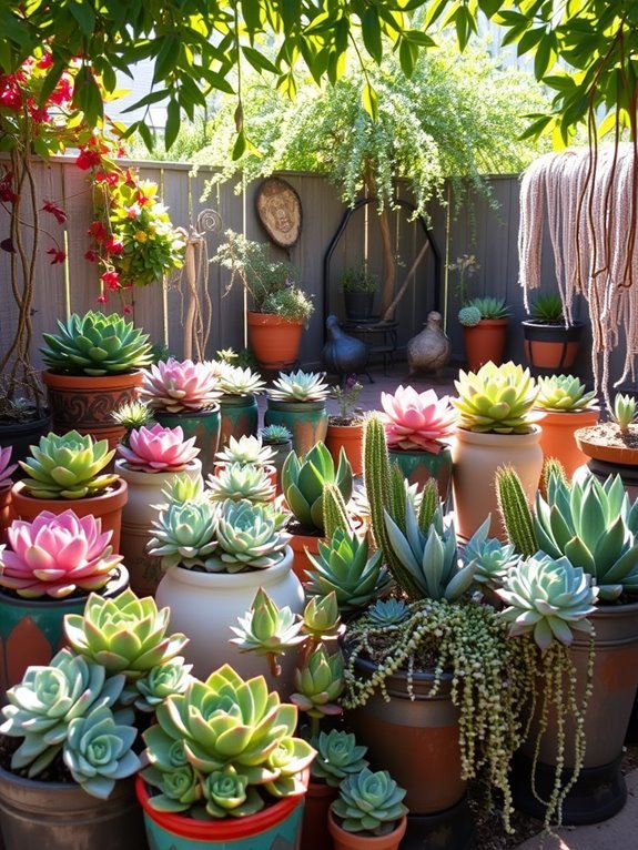 beautiful succulent displays