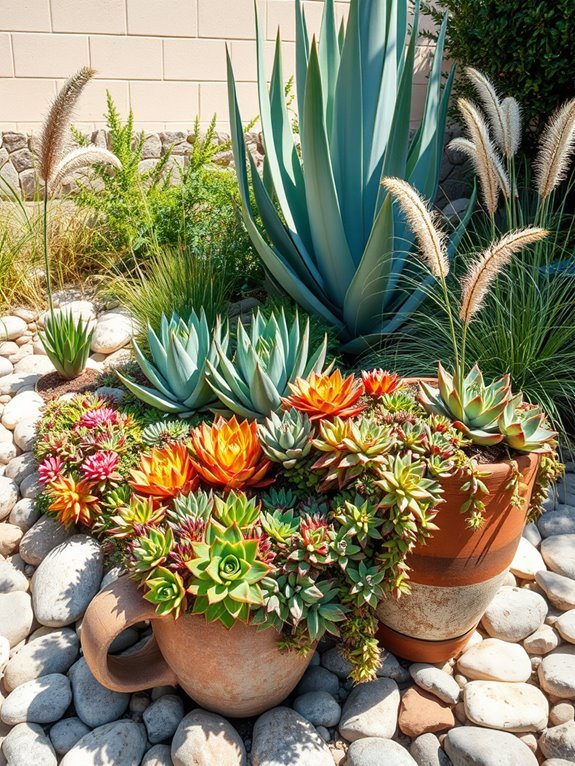 beautiful succulent displays