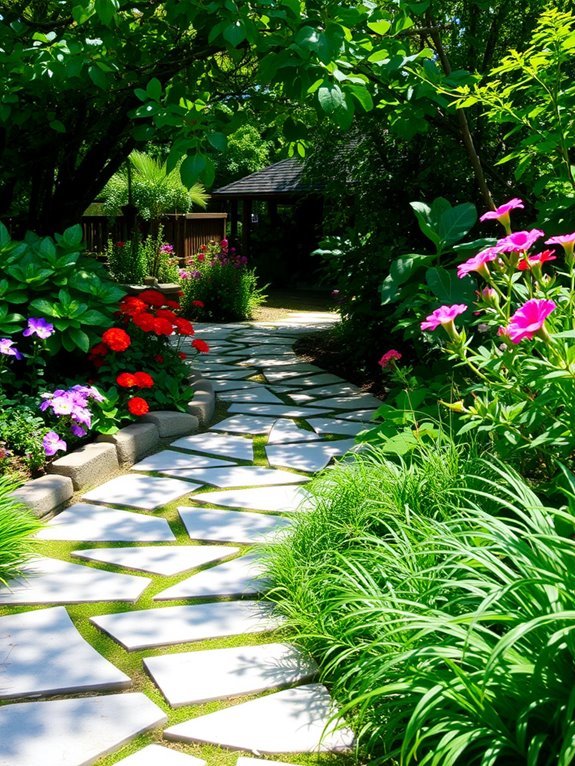 beautifully designed garden pathways