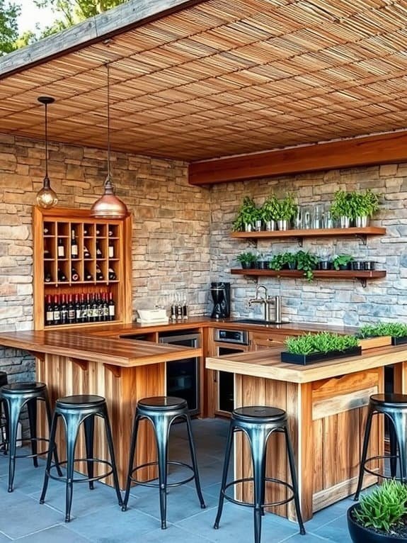 bespoke outdoor beverage station