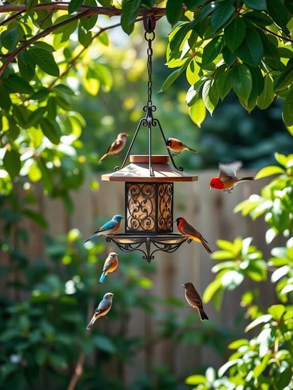 bird feeding suet stations