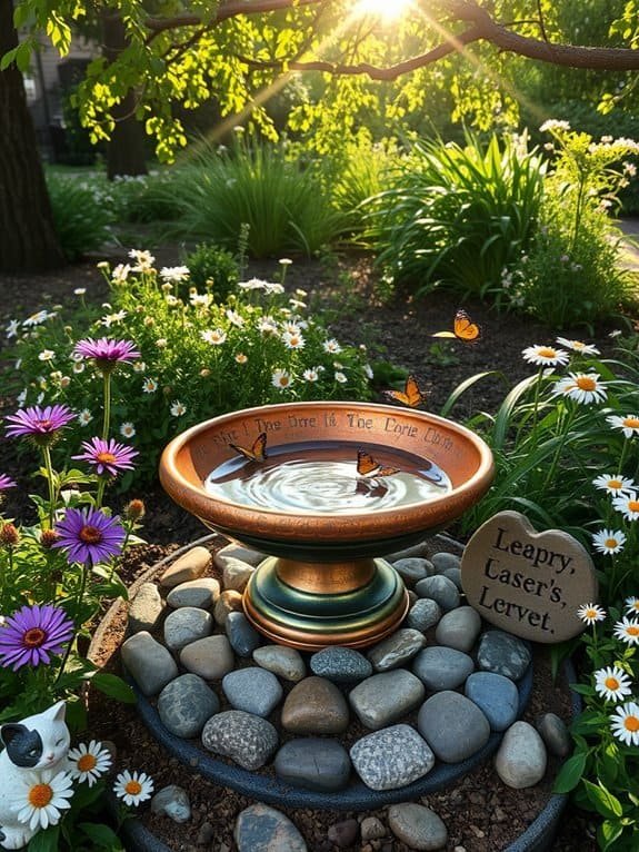 birdbaths for memorial purposes