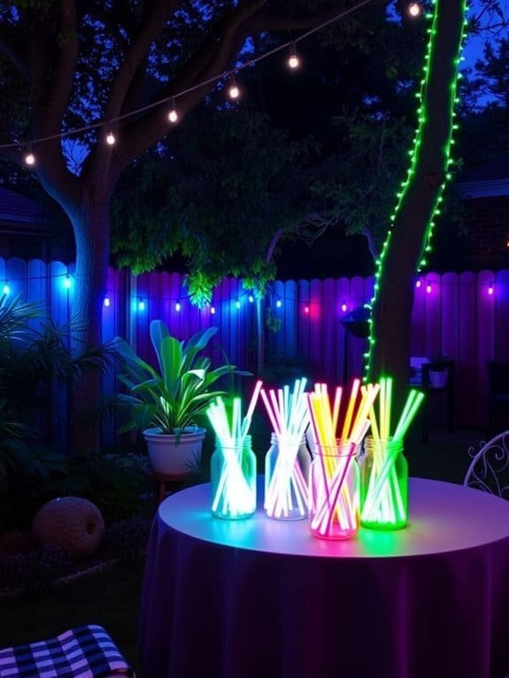 bright colorful party accessories