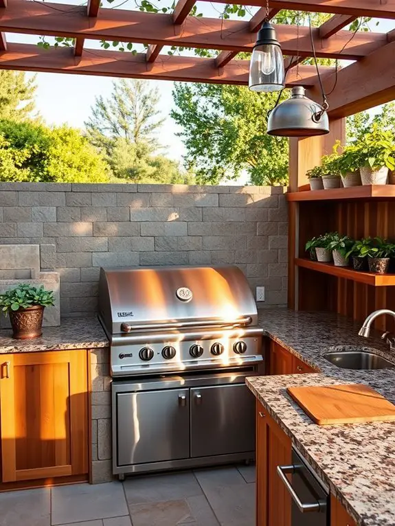 build a backyard cooking space