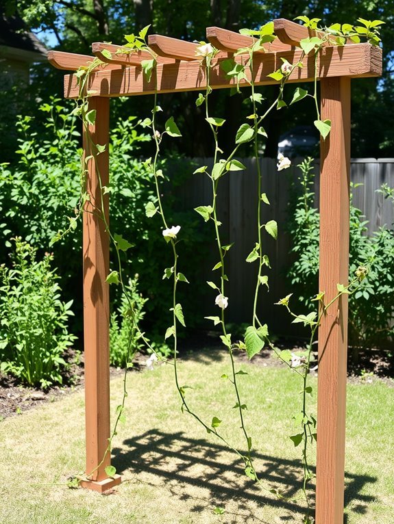 build a climbing plant trellis