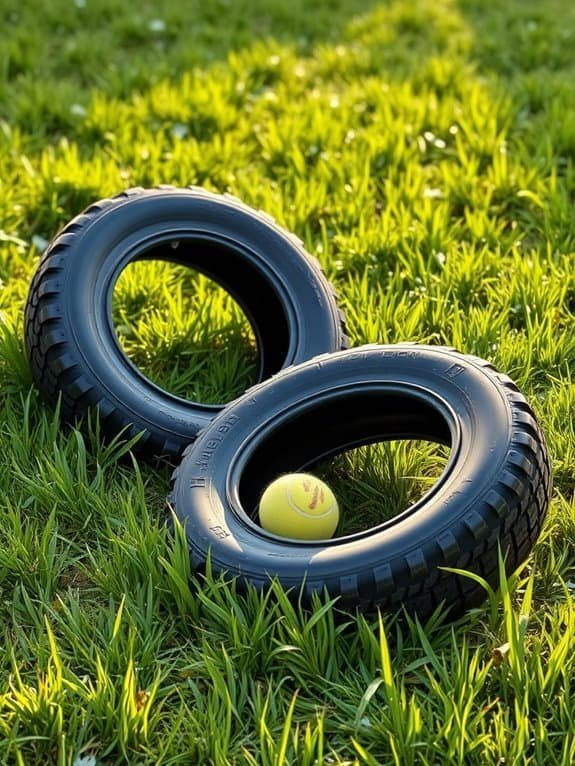 build a tire obstacle