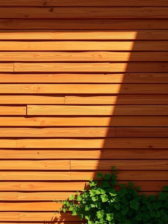 cedar wood privacy barrier