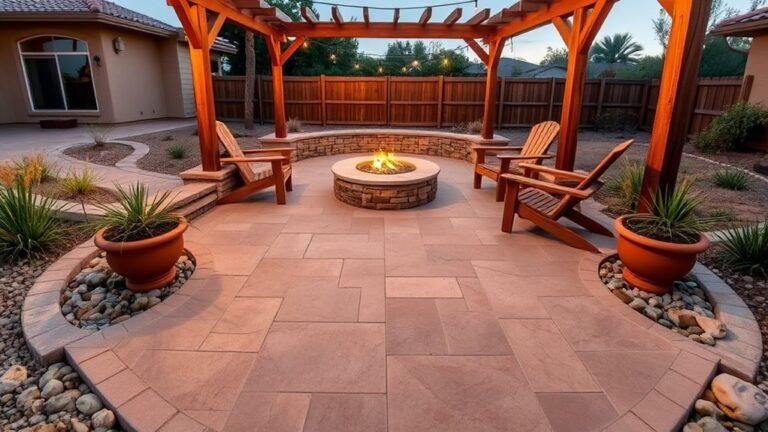 cement patio design inspiration