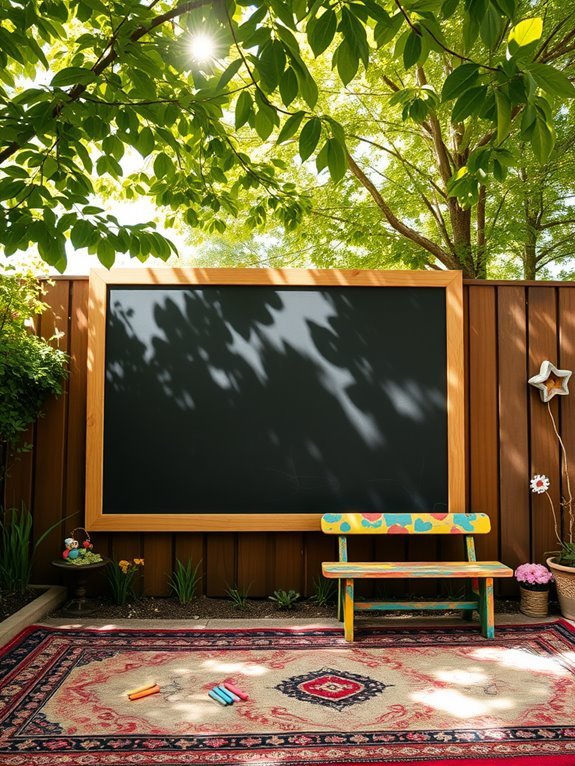 chalkboard wall decoration idea