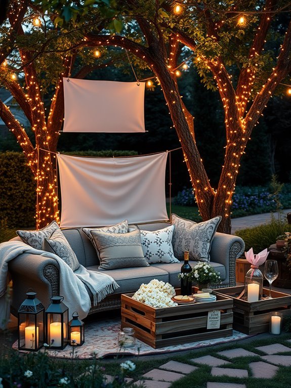 charming al fresco cinema