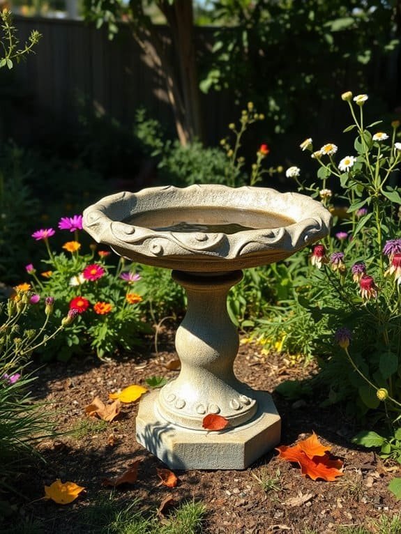 charming antique birdbaths collection