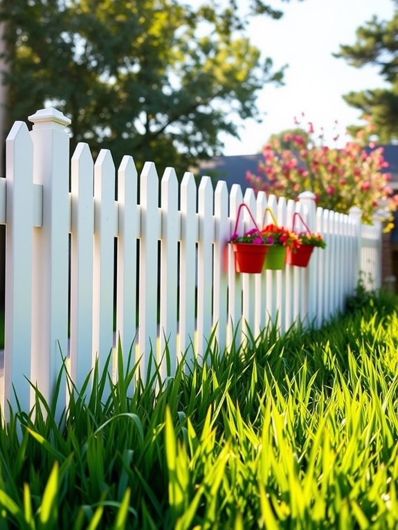 charming colorful wooden barrier