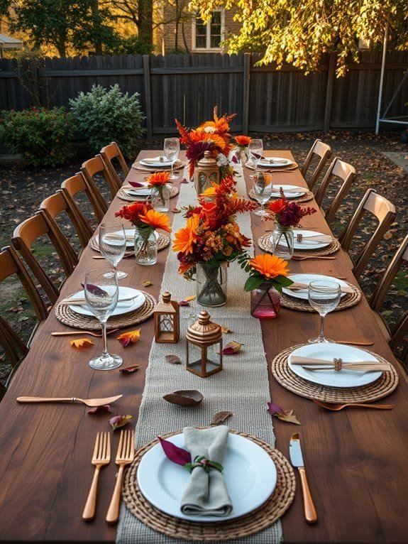 charming countryside dining arrangement