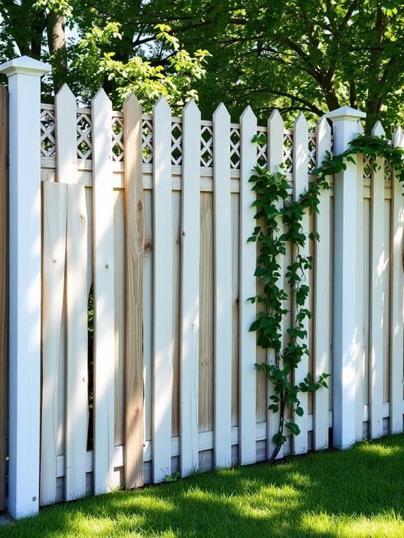 charming garden boundary fence