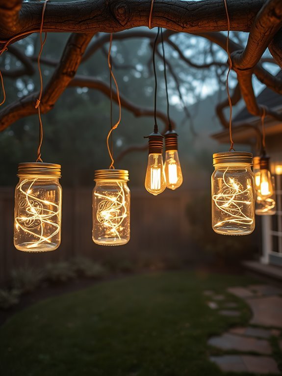 charming jar lighting decor