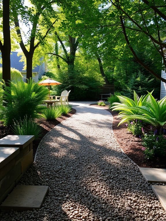 charming natural stone path