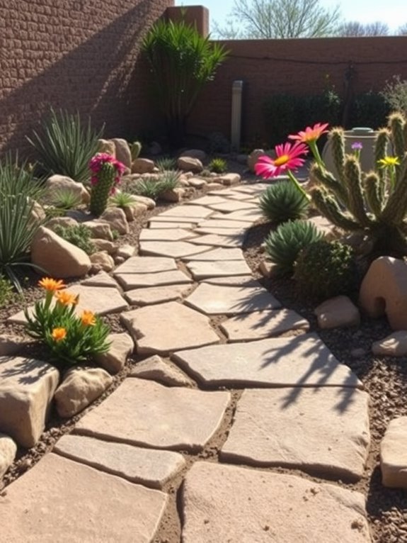 charming natural stone walkways