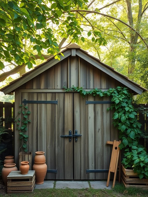 charming natural wood storage