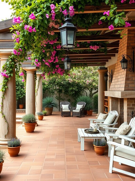 charming outdoor mediterranean spaces